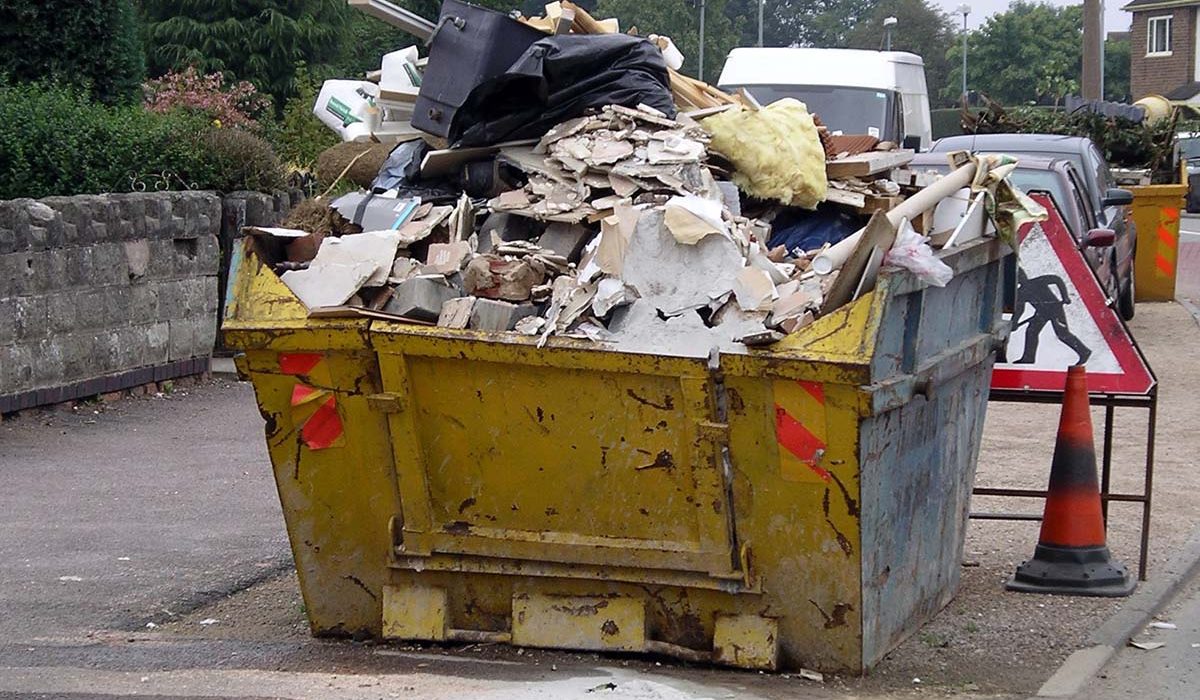 Specialist removal lorries instead of a skip